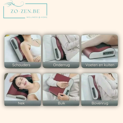 CozyKnead™ Warmte- en massagekussen – Diepe kneedmassage voor alle lichaamsdelen