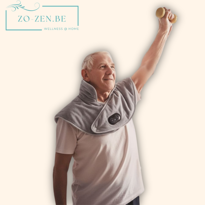 Velora™ Elektrische fleece – Vibratie & warmte voor nek & schouders