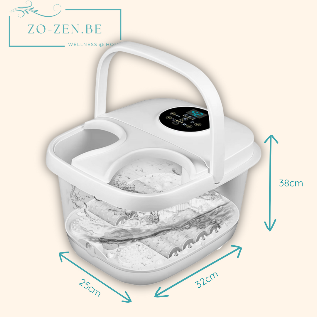 Solena™ - Uitgebreid Massage Voetenbad – Warmte, Bubbels & Diepe Ontspanning