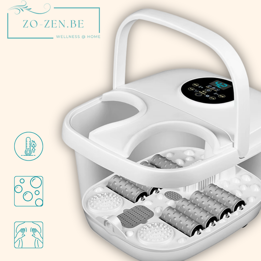 Solena™ - Uitgebreid Massage Voetenbad – Warmte, Bubbels & Diepe Ontspanning