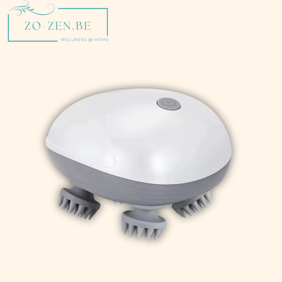 MindFlow™ Elektrische Hoofdmassager – Ontspan, verlicht & herlaad in minuten