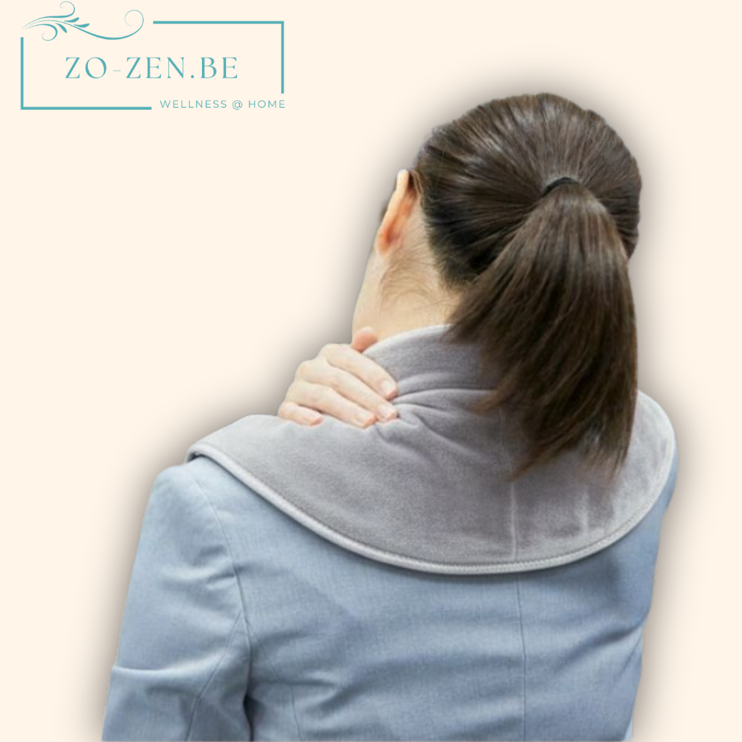 Velora™ Elektrische fleece – Vibratie & warmte voor nek & schouders