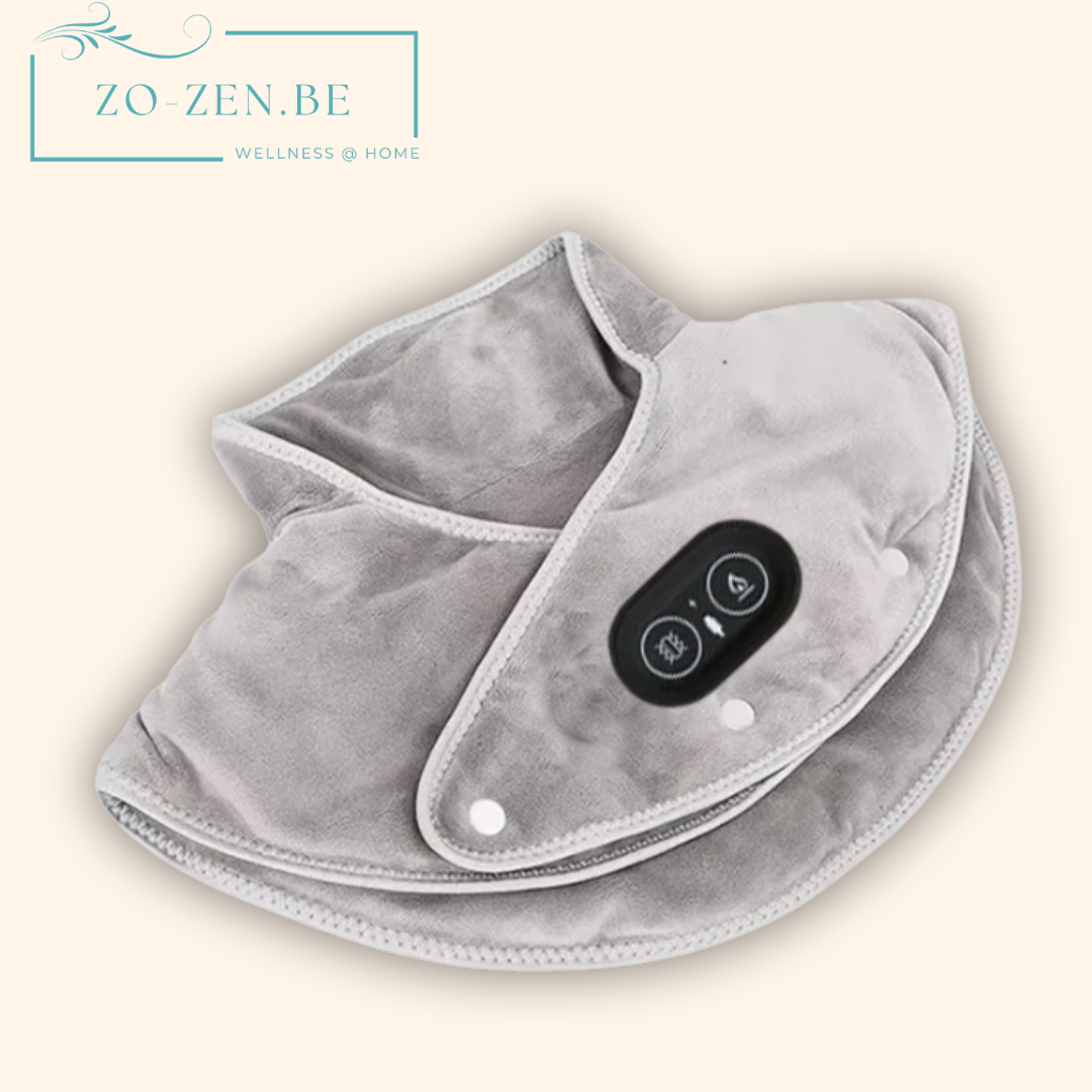 Velora™ Elektrische fleece – Vibratie & warmte voor nek & schouders