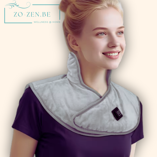 Velora™ Elektrische fleece – Vibratie & warmte voor nek & schouders